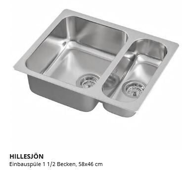 Spüle mit 1,5 becken